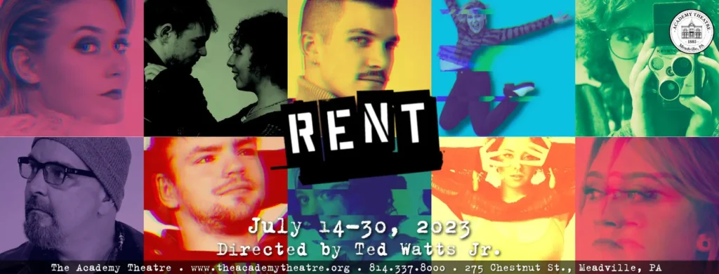 A poster for rent, with the words rent