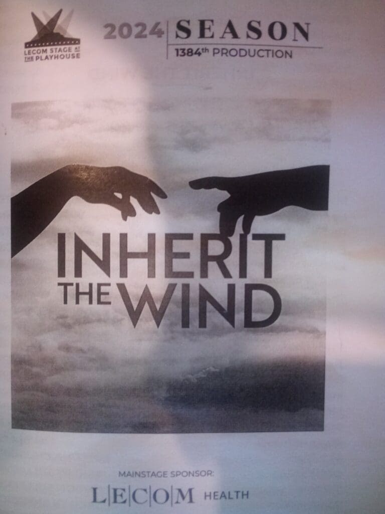 Inherit The Wind Book Cover In Brown Tones