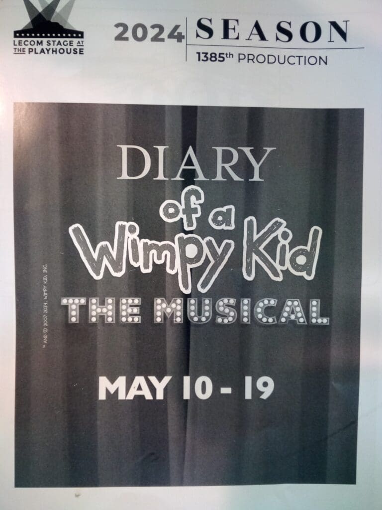 Dairy of A Wimpy Kid the Musical Poster