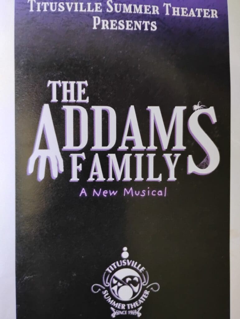 The Addams Family musical poster.