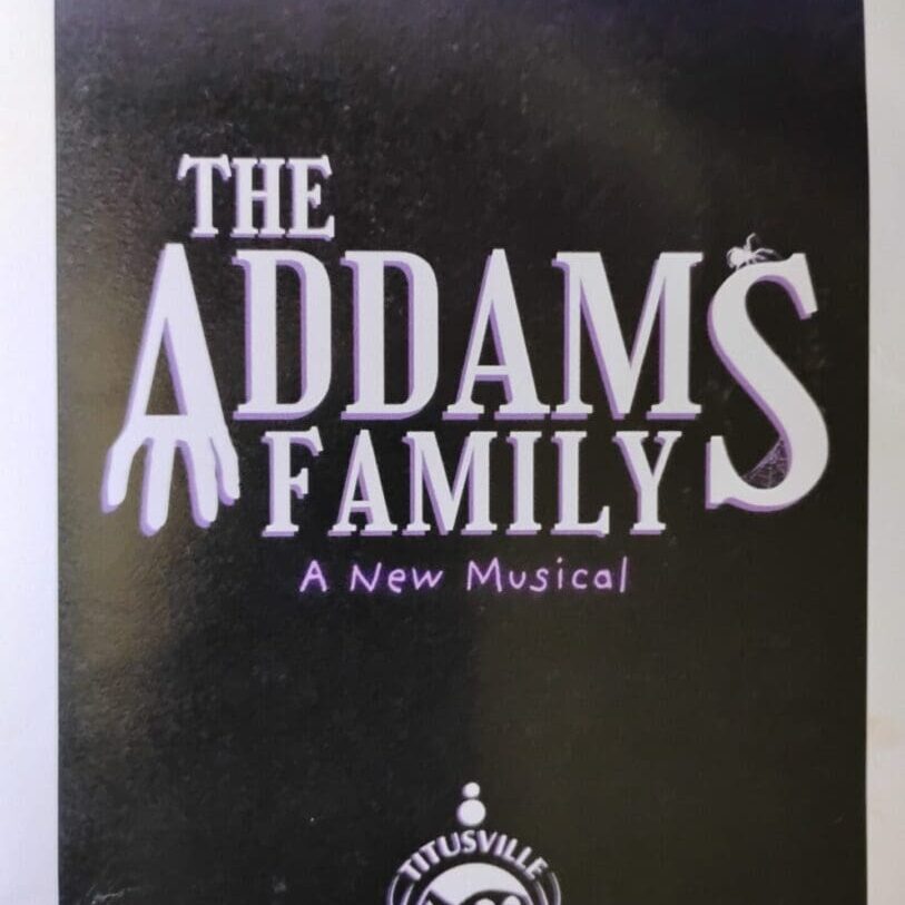 The Addams Family musical poster.