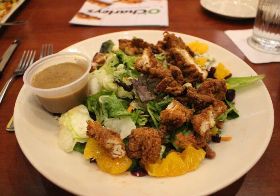 A plate of food on top of a table.