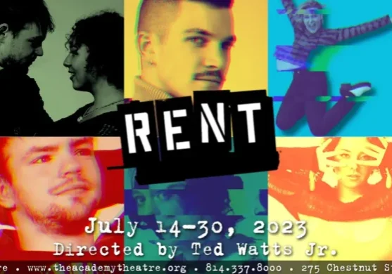 A poster for rent, with the words rent