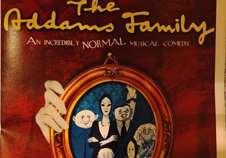 The Addams Family musical poster, October 2025.